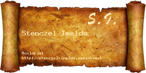 Stenczel Imelda névjegykártya